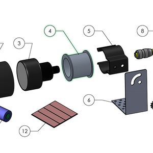 Western Technology 3510LED Helmet Light Replacement SB Clamp Adaptor - 3510-63052820 Western Technology 3510LED Helmet Light Replacement SB Clamp Adaptor - 3510-63052820