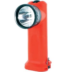 Western Technology Intrinsically Safe Right Angle LED, Orange, NiCD, with Charger, Holder, and AC & DC Cords - 7404-2 NcCD Complete