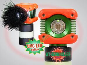 Western Technology WT-Germ Killer UVC Bodylight Includes UVC BODYLight Lighthead (orange bumpers), Whiskers Cone, Rechargeable Battery, Charger, Strap Bars, and Case - 8910 UVC