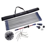 Wohler Snap & Sweep Chimney Liner Kit 10 rods each 1M, perlon brush 20CM, bag for rods, universal head, 6 nylon wires, and drill adaptor - 6898