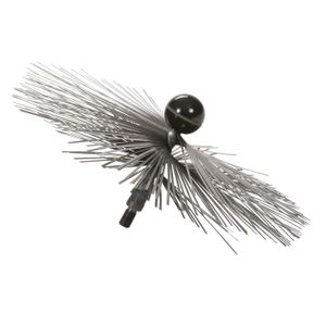 Wohler Threaded Brush - SS Flat 10" - 18425