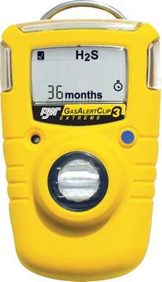 BW Technologies Gas Alert Clip Extreme 36 Month no maintenance single gas monitor