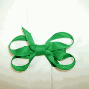 Baby Infant hair bow - Emerald Green