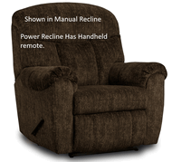 King of Comfort (Power Recline) Commander Big Man Heavy Duty Extra Large 500 lb Capacity Wallsaver Recliner.