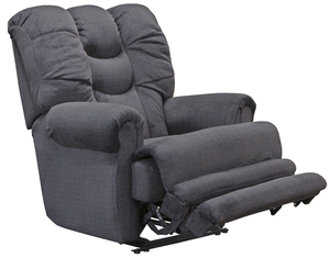 4257-7-2008-23 Catnapper (EXTRA LARGE) Mammoth Power Recline Lay Flat Recliner with Extended Ottoman (Ink)  