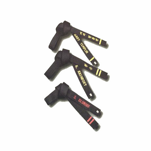 Embroidered Black Belt