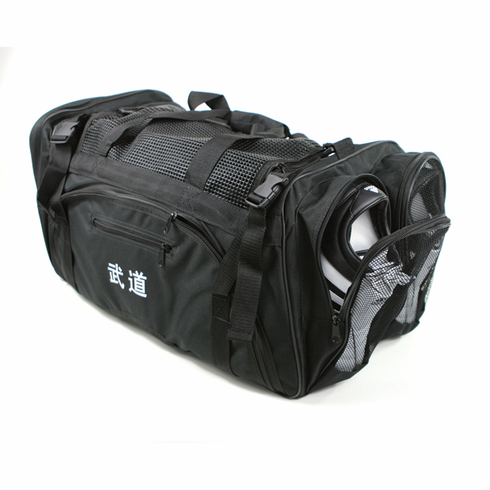 Martial Arts Bag - Mesh Top/ Pocket  Black