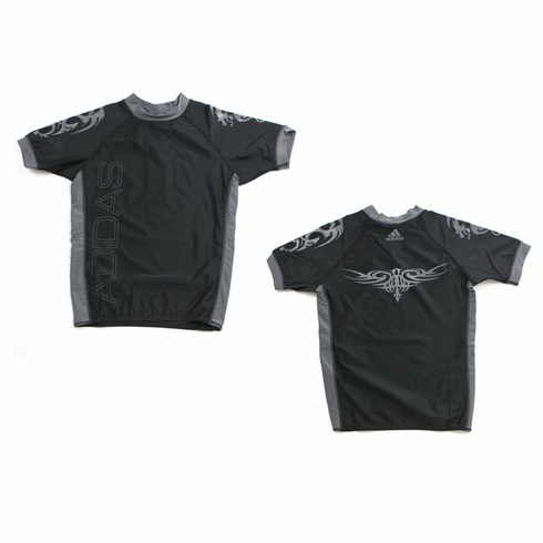 MMA Adidas Rash Guard Silver Dragon