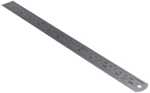 2 x Steel Rule 1 x 12",1 x 6" Precision Stainless Steel Rules. Clear,