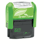 2000 PLUS 2000 PLUS Green Line Self-Inking Custom Message Stamp, 1/2 x 1 3/8 COS1SI20PGL