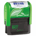 2000 PLUS 2000 PLUS Green Line Self-Inking Custom Message Stamp, 11/16 x 1 13/16 COS1SI30PGL