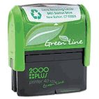 2000 PLUS 2000 PLUS Green Line Self-Inking Custom Message Stamp, 7/8 x 2 5/16 COS1SI40PGL