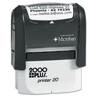 2000 PLUS 2000 PLUS Self-Inking Custom Message Stamp, 1/2 x 1 3/8 COS1SI20P