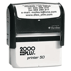 2000 PLUS 2000 PLUS Self-Inking Custom Message Stamp, 2 1/2 x 1 1/16 COS1SI50P