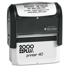 2000 PLUS 2000 PLUS Self-Inking Custom Message Stamp, 2 5/16 x 7/8 COS1SI40P