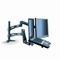 3M Adjustable Desk Monitor/Notebook Arm, 20 lbs, 18-1/8 x 16-7/8 x 6-3/8, Black MMMMA220MB