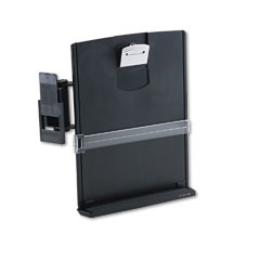 3M Adjustable Monitor Mount Clip Copyholder, Plastic, 35 Sheet Capacity, Black MMMDH440MB