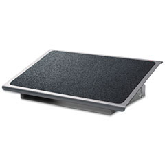 3M Adjustable Steel Footrest, Nonslip Surface, 22w x14d, Charcoal/Black MMMFR530CB