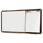 3M Collaboration Board, 65 x 38, Mahogany Frame MMMCB6538FMY