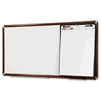 3M Collaboration Board, 96 x 38, Mahogany Frame MMMCB9638FMY