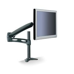 3M Desk-Mount Arm for Monitor, 10-1/2 x 18 x 6, Black MMMMA200MB
