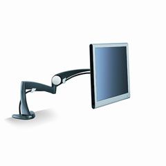3M Desk-Mount Arm for Monitor, 18 x 14 x 5, Black MMMMA100MB