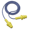 3M E-A-R UltraFit Earplugs, Corded, Premolded, Yellow, 100 Pairs/Box MMM3404004