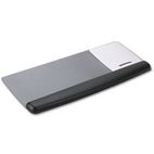 3M Gel Mouse Pad/Keyboard Rest w/Wrist Rest, Nonskid Base, Black/Metallic Gray MMMWR422LE