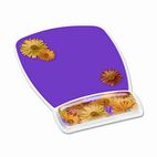 3M Gel Mouse Pad w/Wrist Rest, Nonskid Plastic Base, 6-3/4 x 9-1/8, Daisy Design MMMMW308DS