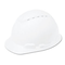 3M Hard Hat with 4-Point Ratchet Suspension, Vented, White MMMH701V