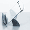 3M In-Line Adjustable Desktop Copyholder, Plastic, 150 Sheet Capacity, Black/Clear MMMDH630