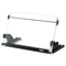 3M In-Line Adjustable Desktop Copyholder, Plastic, 150 Sheet Capacity, Black/Clear MMMDH630
