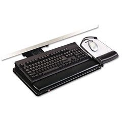 3M Knob Adjust Keyboard Tray, 19-1/2 x 10-1/2, Black MMMAKT80LE