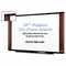 3M Melamine Dry Erase Board, 48 x 36, Mahogany Frame MMMM4836MY