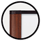 3M Melamine Dry Erase Board, 48 x 36, Mahogany Frame MMMM4836MY
