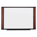3M Melamine Dry Erase Board, 48 x 36, Mahogany Frame MMMM4836MY