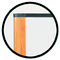 3M Melamine Dry Erase Board, 72 x 48, Light Cherry Frame MMMM7248LC