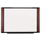 3M Melamine Dry Erase Board, 72 x 48, Mahogany Frame MMMM7248MY
