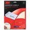 3M Permanent Adhesive Clear Laser Mailing Labels, 1-1/3 x 4, 350/Pack MMM3500C