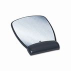 3M Precise Leatherette Mouse Pad w/Standard Wrist Rest, 6-3/4 x 9-1/8, Black MMMMW309LE