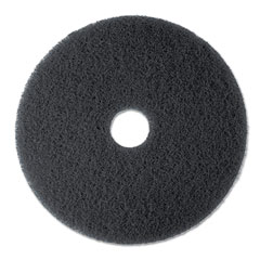 3M Stripper Floor Pad 7200, 17", Black, 5 Pads/Carton MMM08379