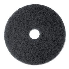3M Stripper Floor Pad 7200, 20", Black, 5 Pads/Carton MMM08382