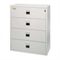 4-Drawer Signature File Finish: Taupe, Lock: Manipulation-Proof Comb. Lock