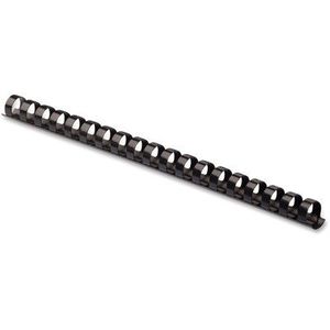 52323 Fellowes Plastic Combs - Round Back, 1/2quot;, 90 sheets, Black, 25 pack - 90 Sheet Capacity - Letter 8.50quot; x 11quot; - Round - Plastic - 25 / Pack - Black