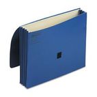 (6 Pack Value Bundle) WLJ7194BL ColorLife Three Inch Expansion Wallets with Velcro Gripper, Letter, Dark Blue