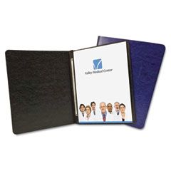 ACCO Antimicrobial Pressboard Report Cover, Tyvek Clip, Letter, 3" Capacity, Black ACC25981
