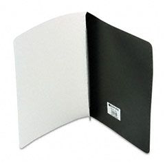 ACCO Plastic Report Cover, Prong Clip, Letter, 3" Capacity, Frosted Cover/Black Back ACC36251