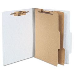 ACCO Pressboard, 25-Point, 8 1/2 x 11, Four-Section, Metallic Gray ACC15054