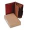 ACCO Pressboard 25-Pt. Classification Folder, Legal, Eight-Section, Earth Red, 10/Box ACC16038