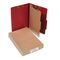 ACCO Pressboard 25-Pt. Classification Folder, Legal, Four-Section, Earth Red, 10/Box ACC16034